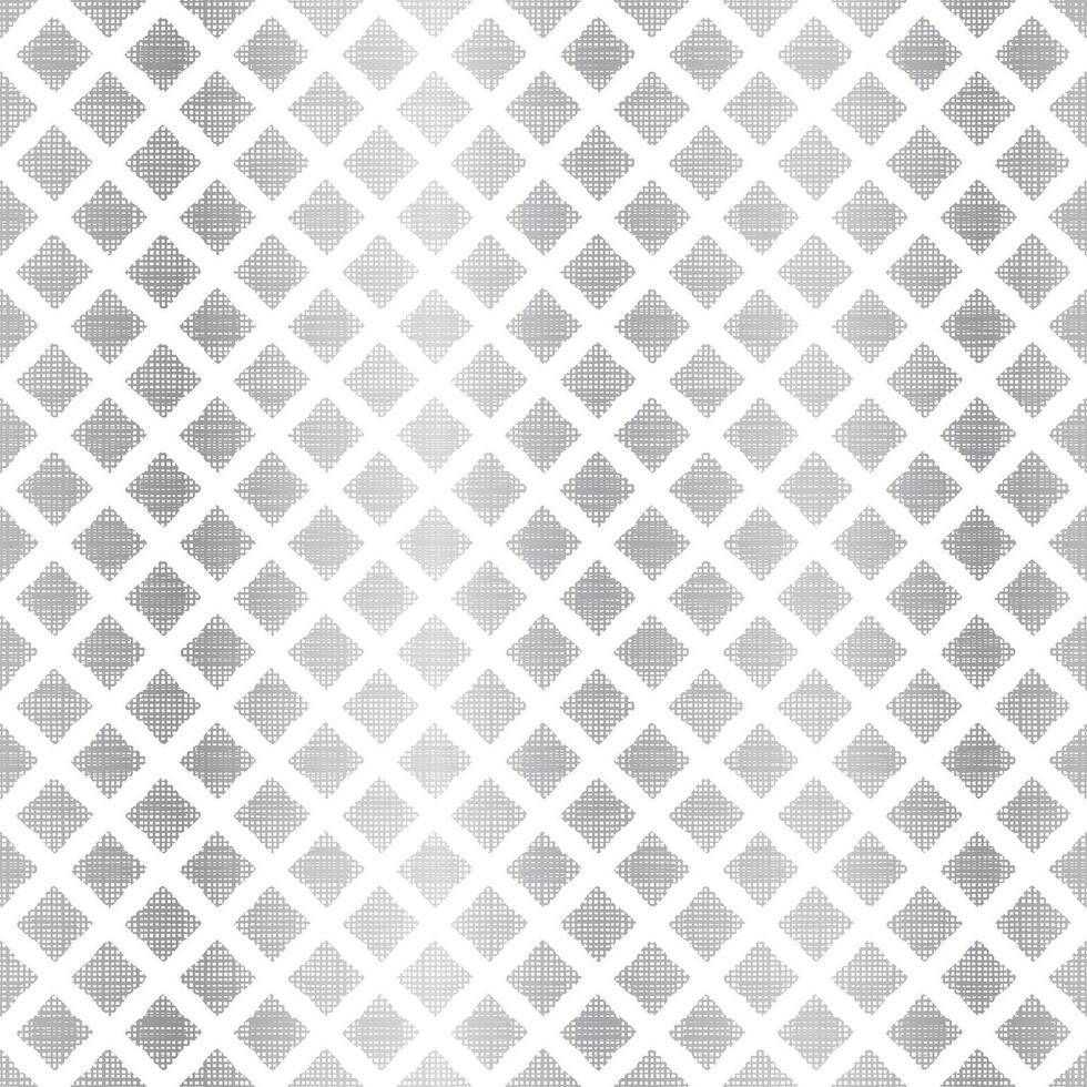 Elegant Silver Geometrical Seamless Pattern Design on White Background vector