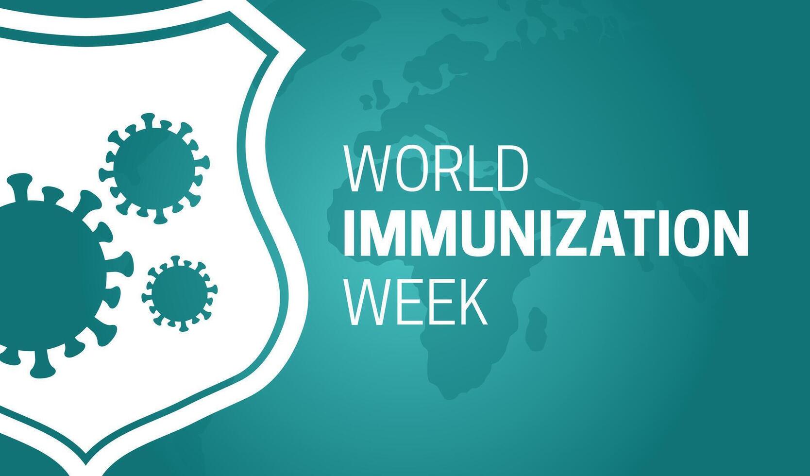 World Immunization Week Illustration Background Design vector
