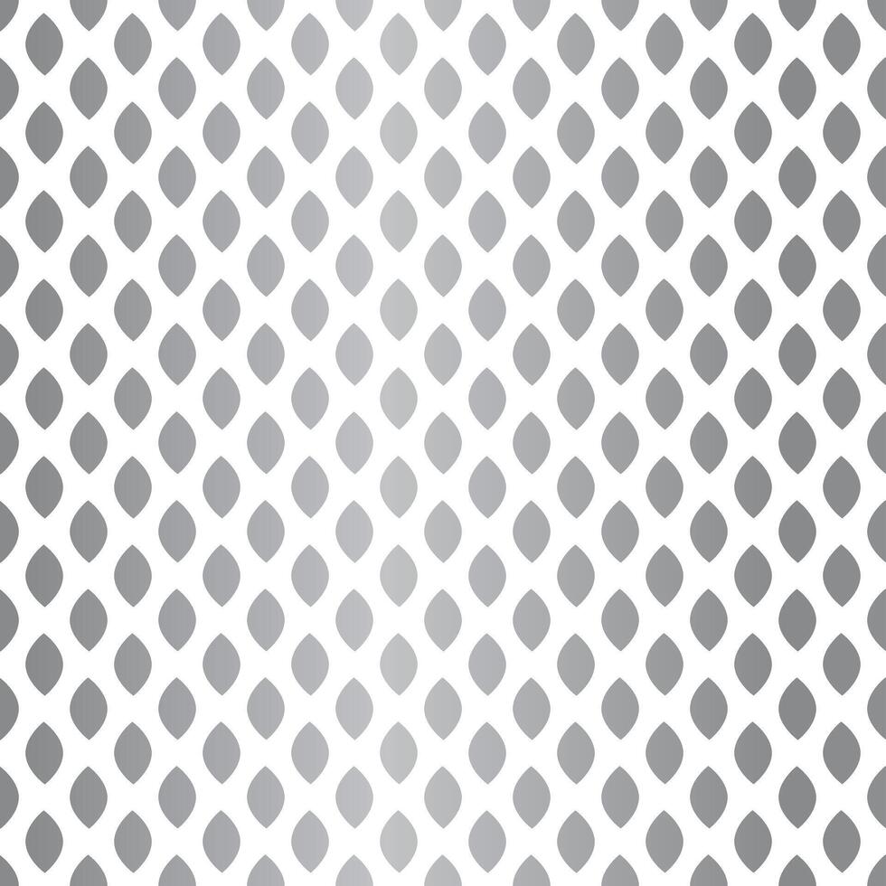 Silver Seamless Pattern Design on White Background vector