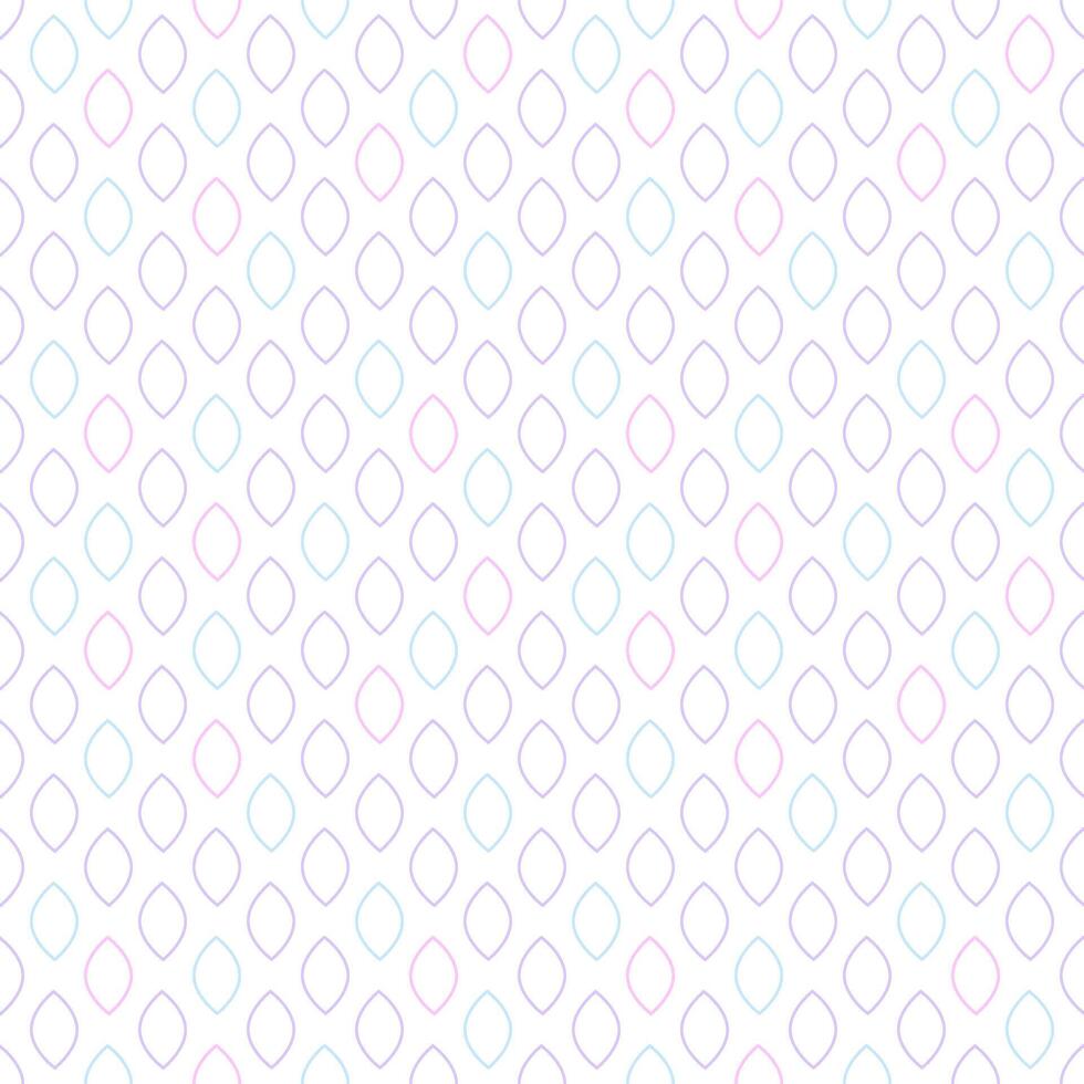 Colorful Geometric Outline Seamless Pattern Design on White Background vector