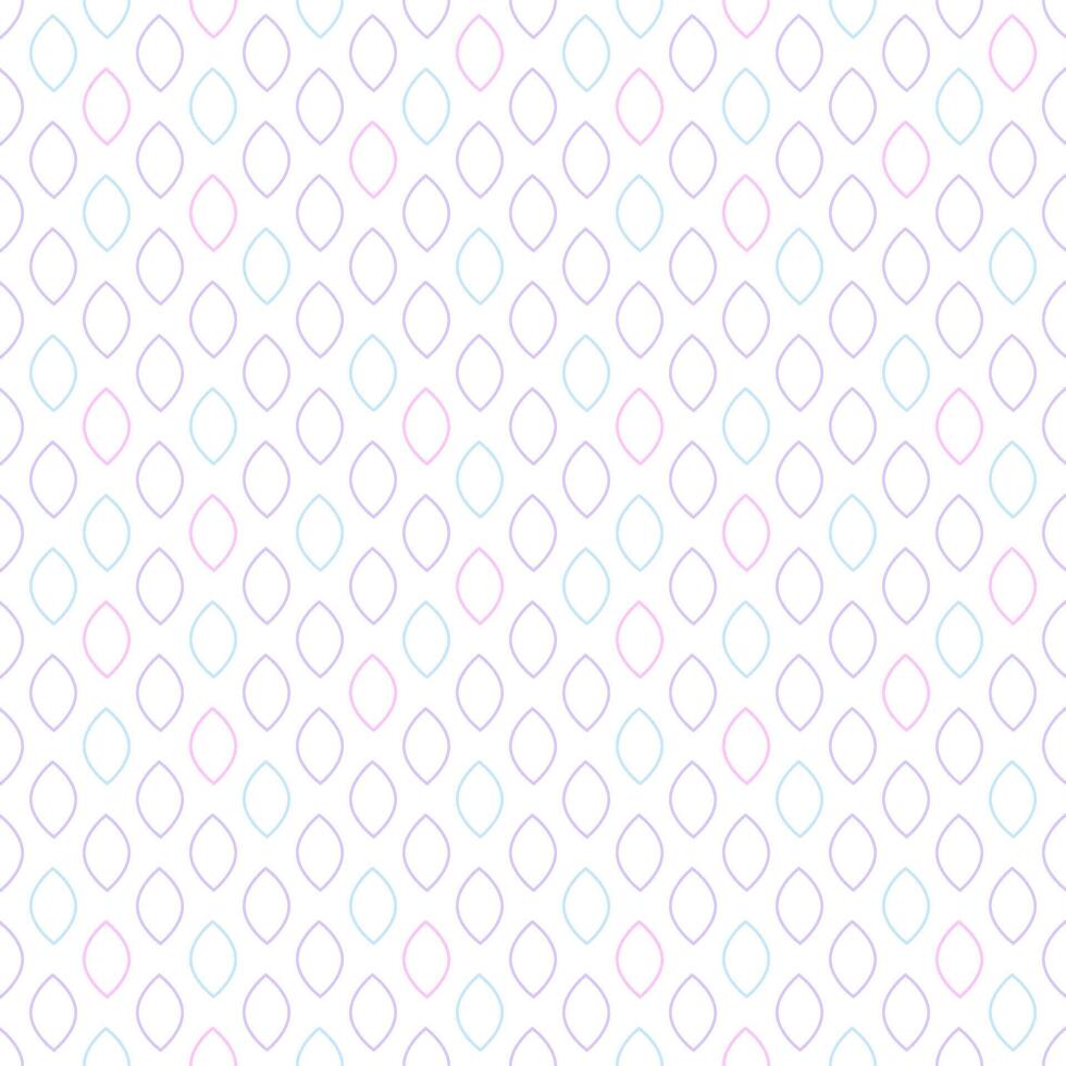 Colorful Geometric Outline Seamless Pattern Design on White Background vector