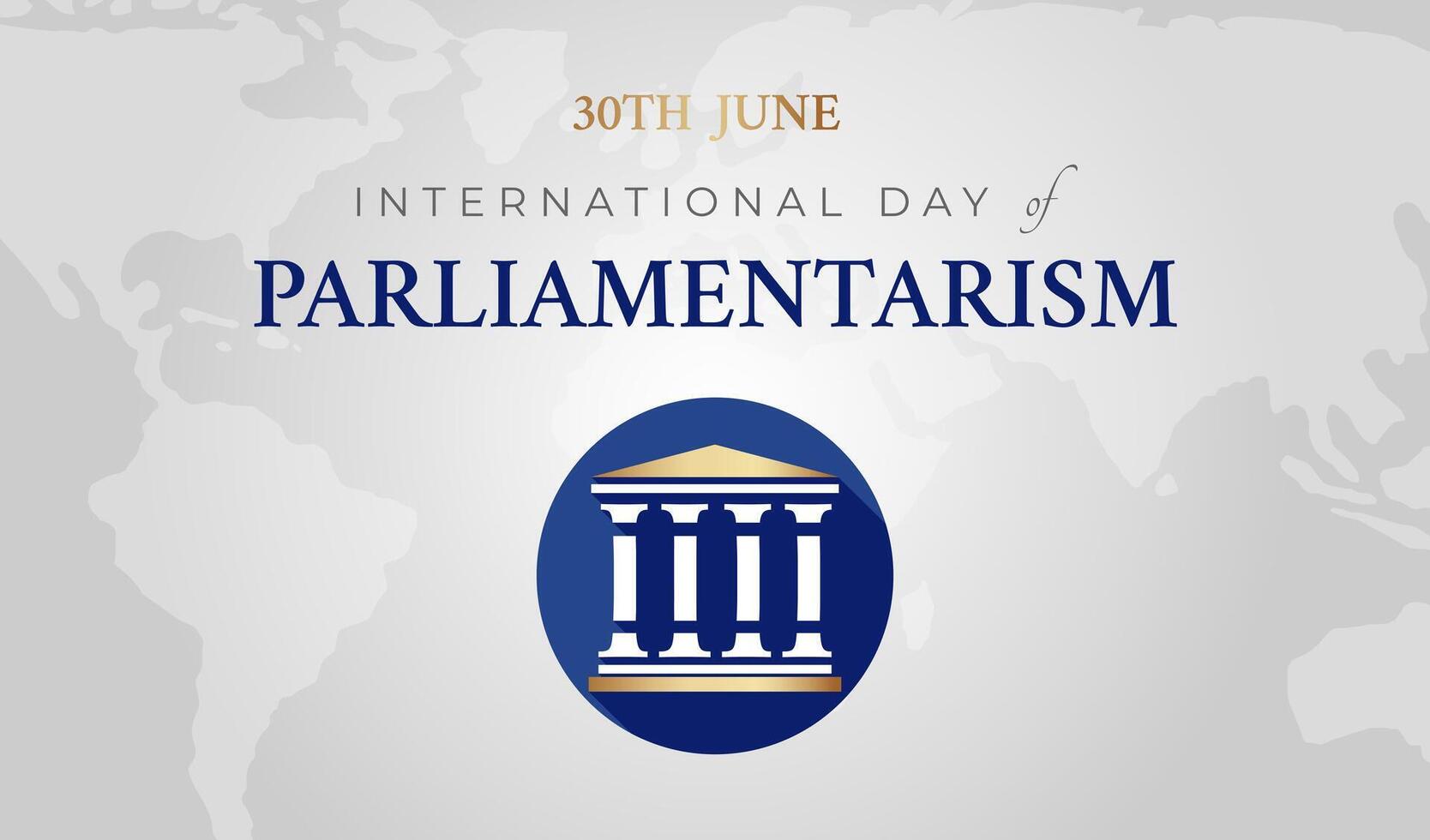 International Day of Parliamentarism Background Illustration Banner vector