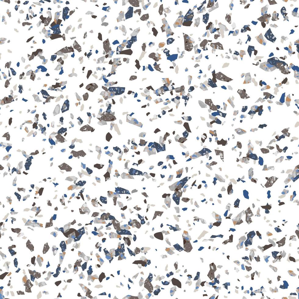Gray Brown Terrazzo Stone Texture Seamless Pattern Design Background vector