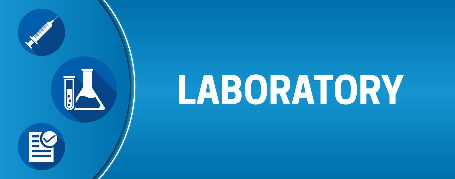 Blue Laboratory Background Illustration Banner vector