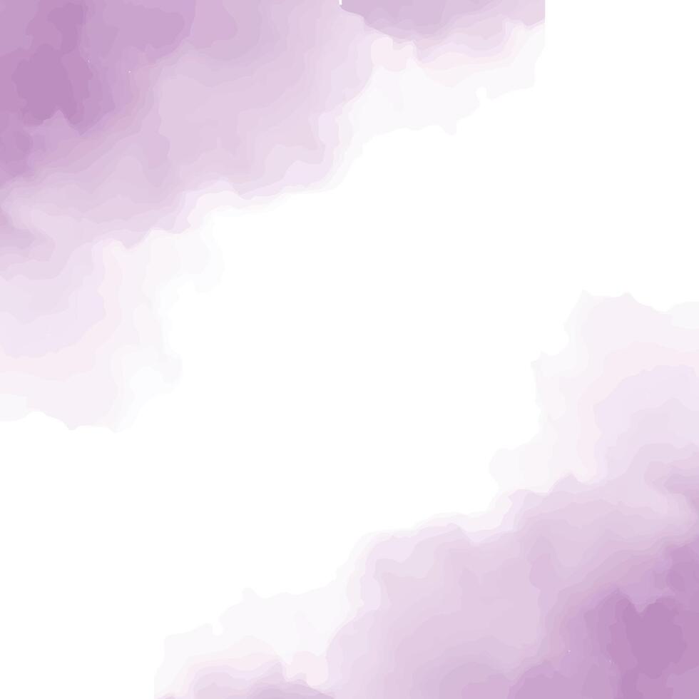 Brush effect Water colour purple Background vector