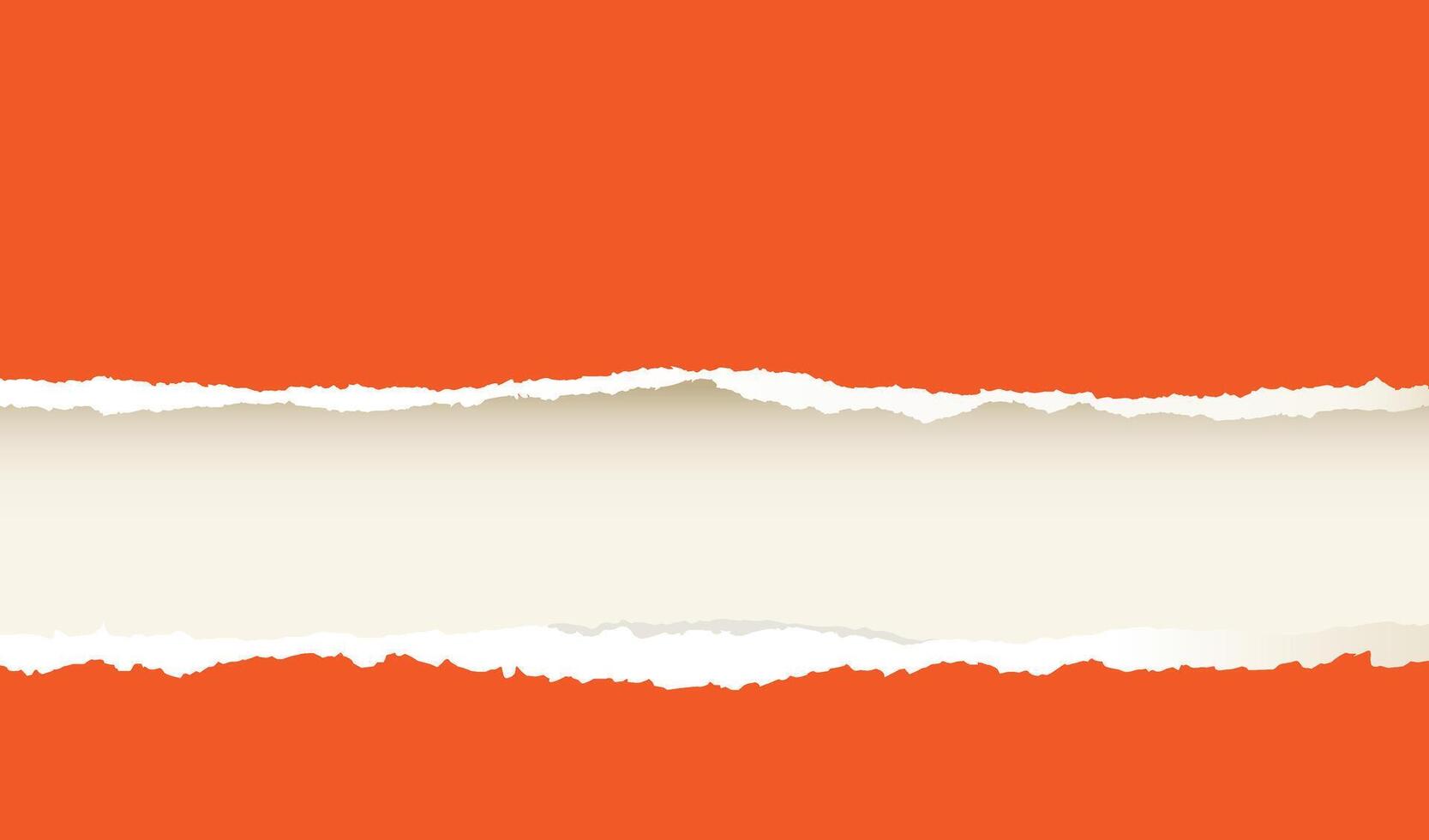 orange colorful ripped torn paper background vector