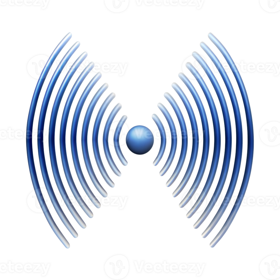 resumen azul Wifi señal icono con transparente antecedentes png