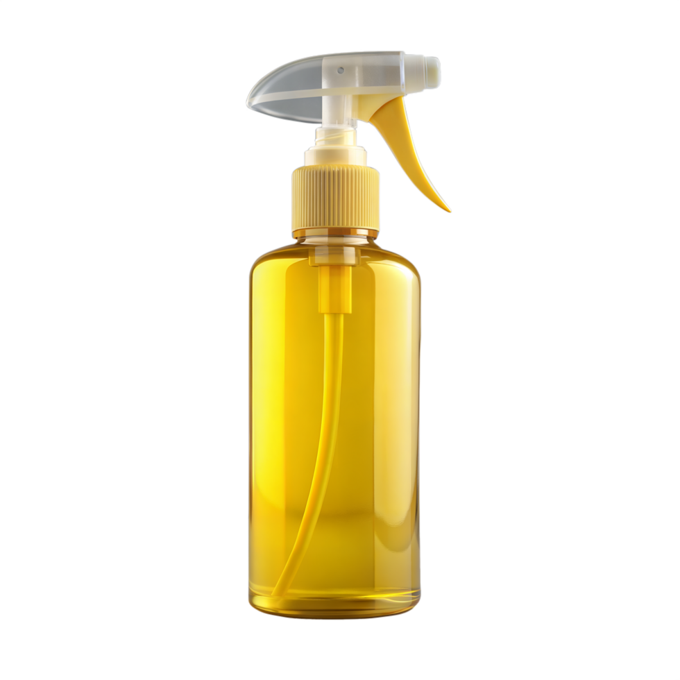 Amber Glass Spray Bottle With Mist Trigger Isolated on Transparent Background png