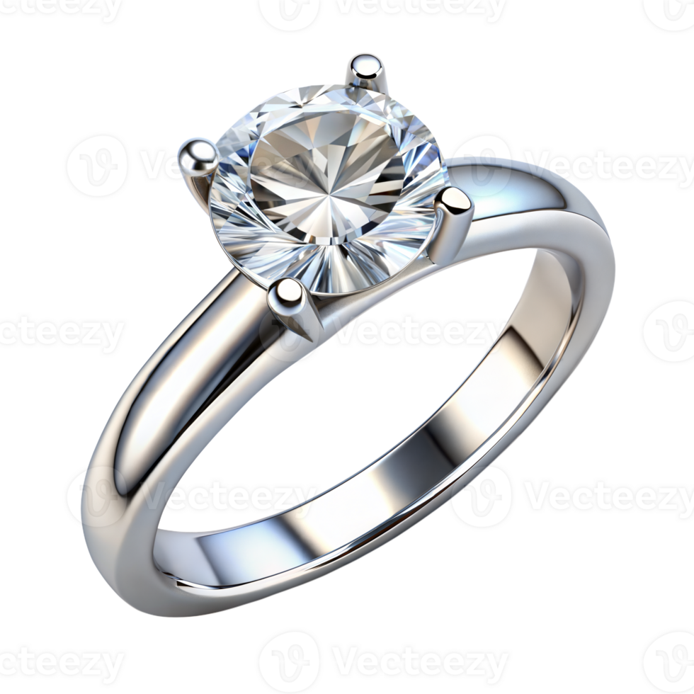 Diamond Ring on Transparent Background png