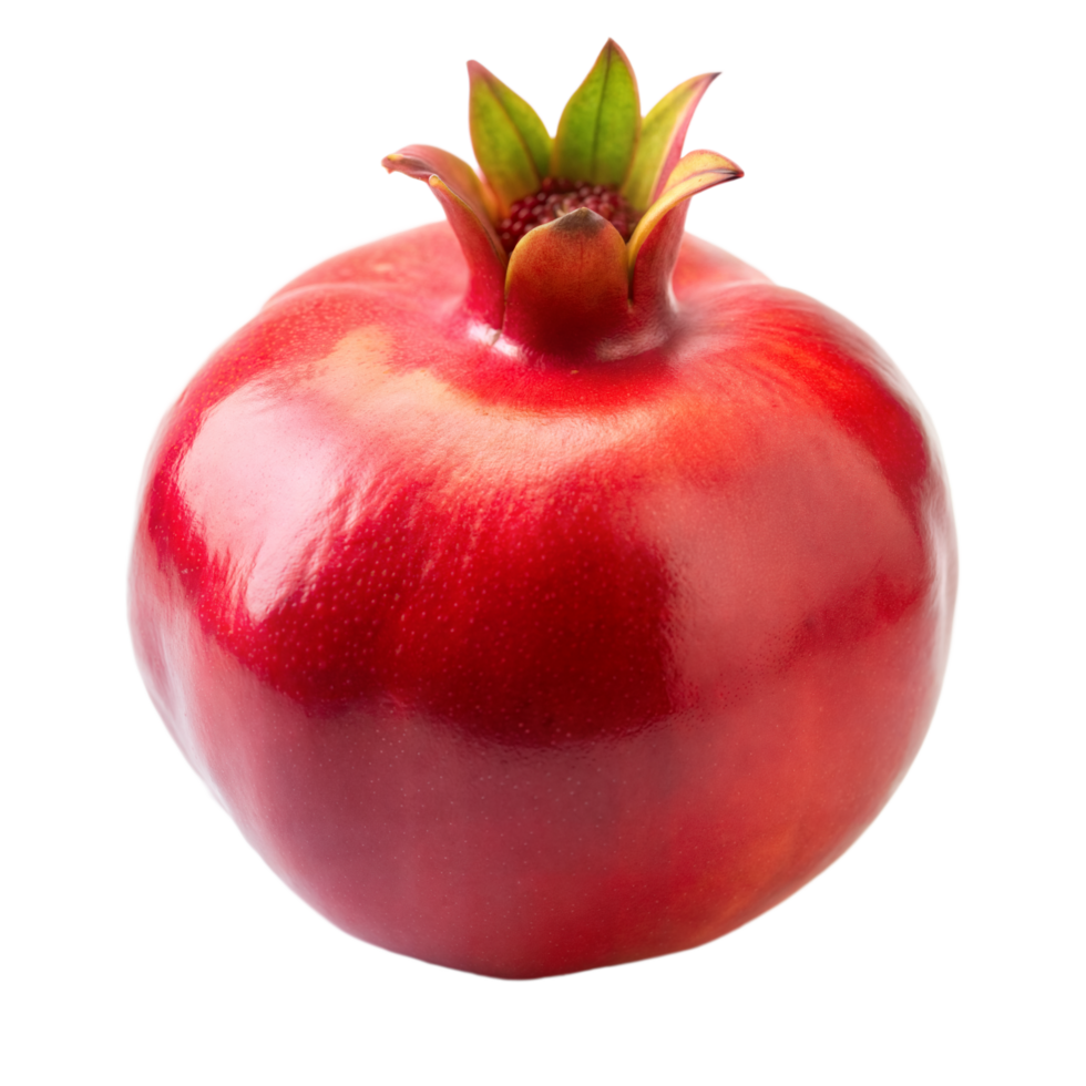 Close-Up of a Ripe Pomegranate With Transparent Background png