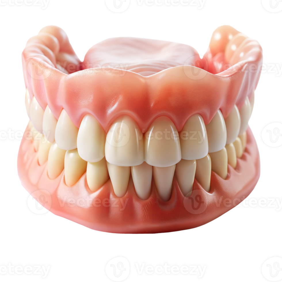 Detailed Model of Human Teeth and Gums for Dental Education Purposes png