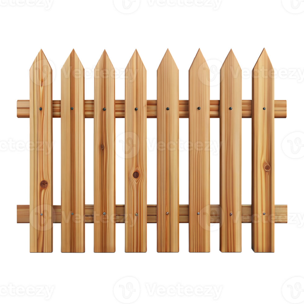 di legno picchetto recinto con alta qualità interpretazione e trasparente sfondo png