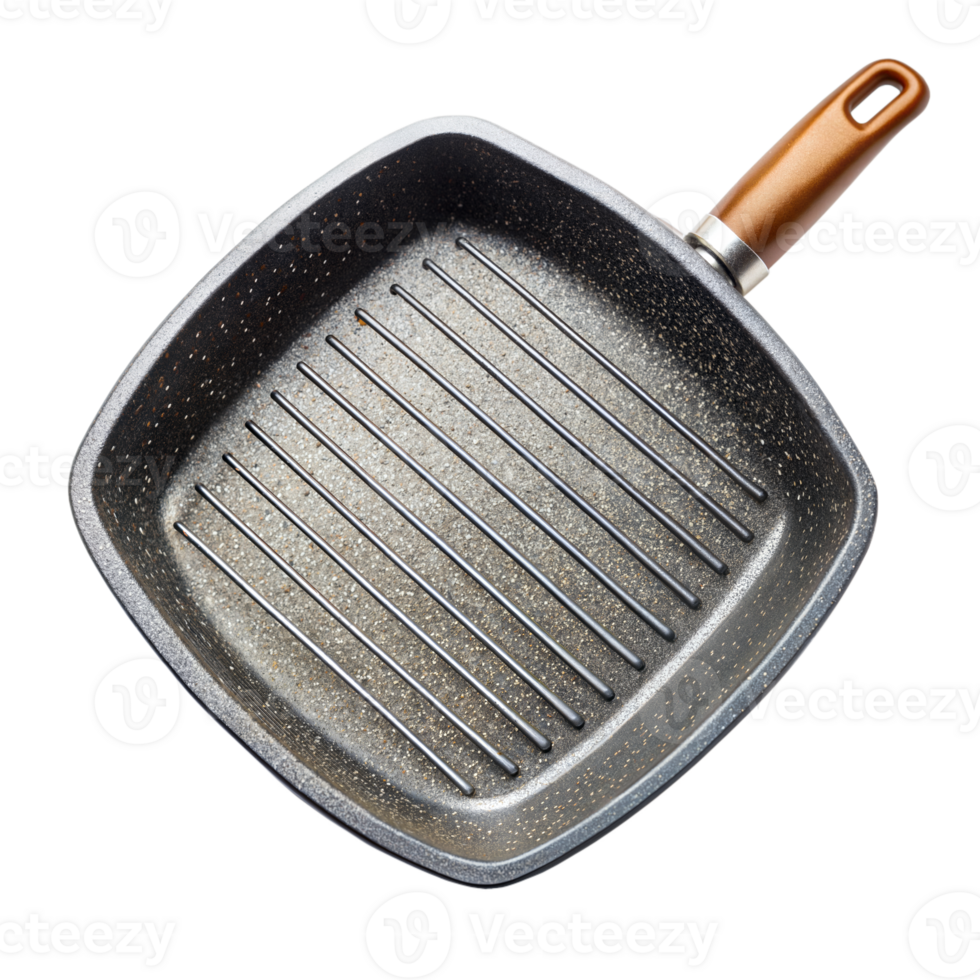 High-Quality Non-Stick Grill Pan Isolated on Transparent Background png