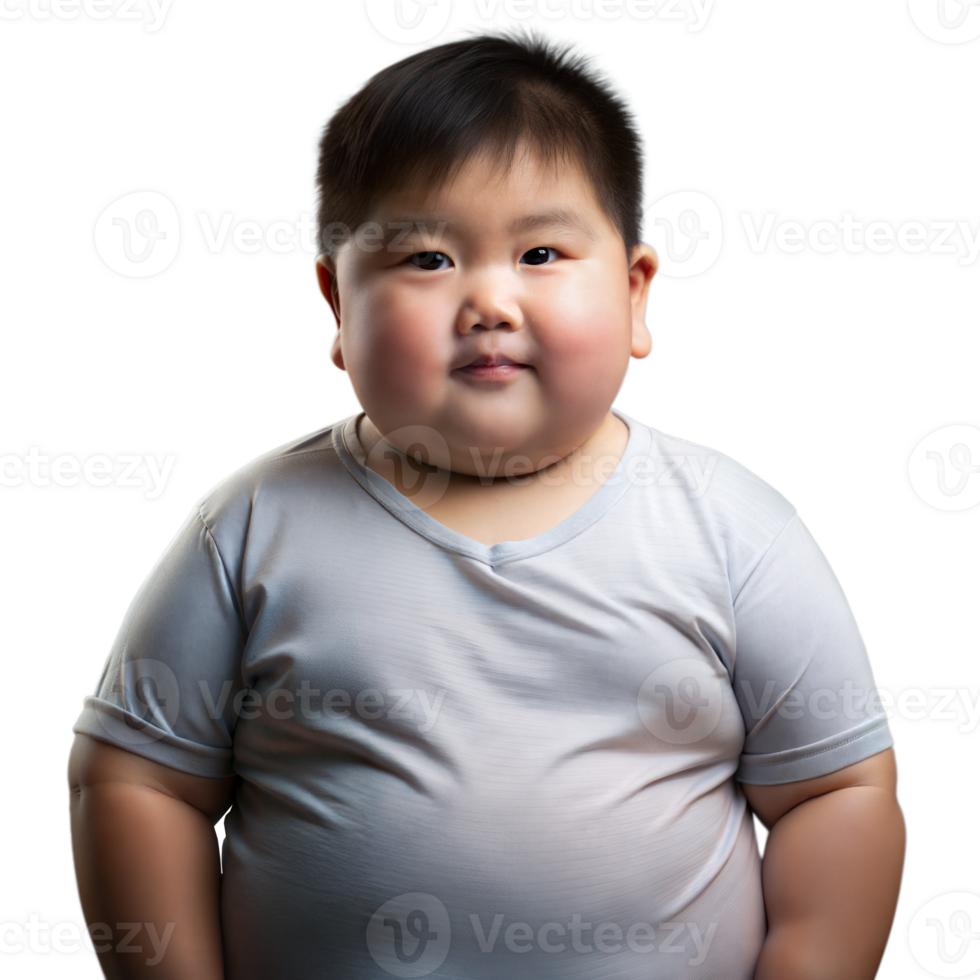 Smiling Young Boy Posing for a Studio Portrait on a Transparent Background png