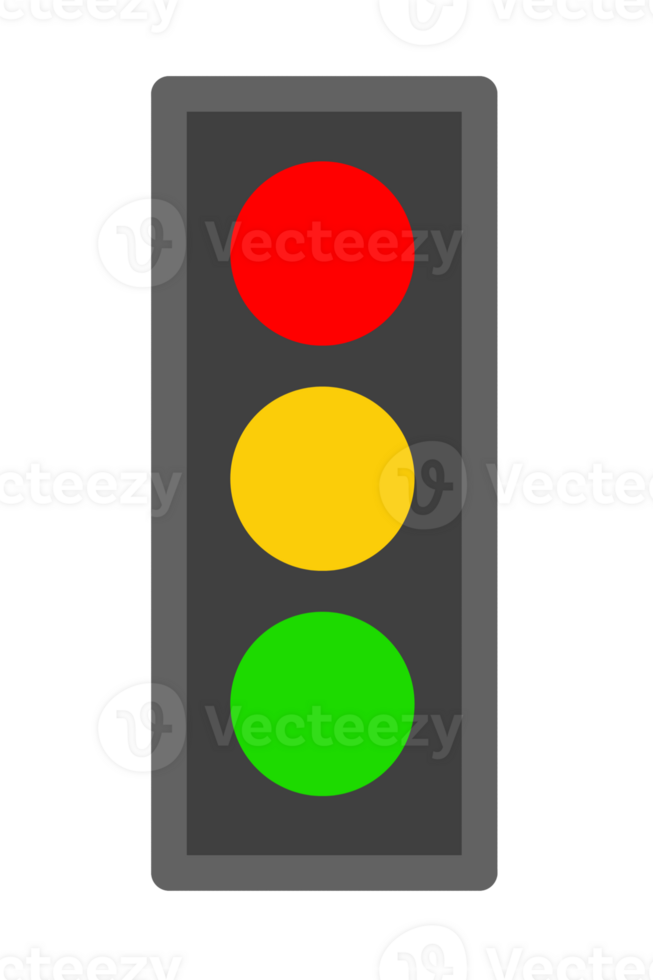 traffic sign and lights element design template transparent png