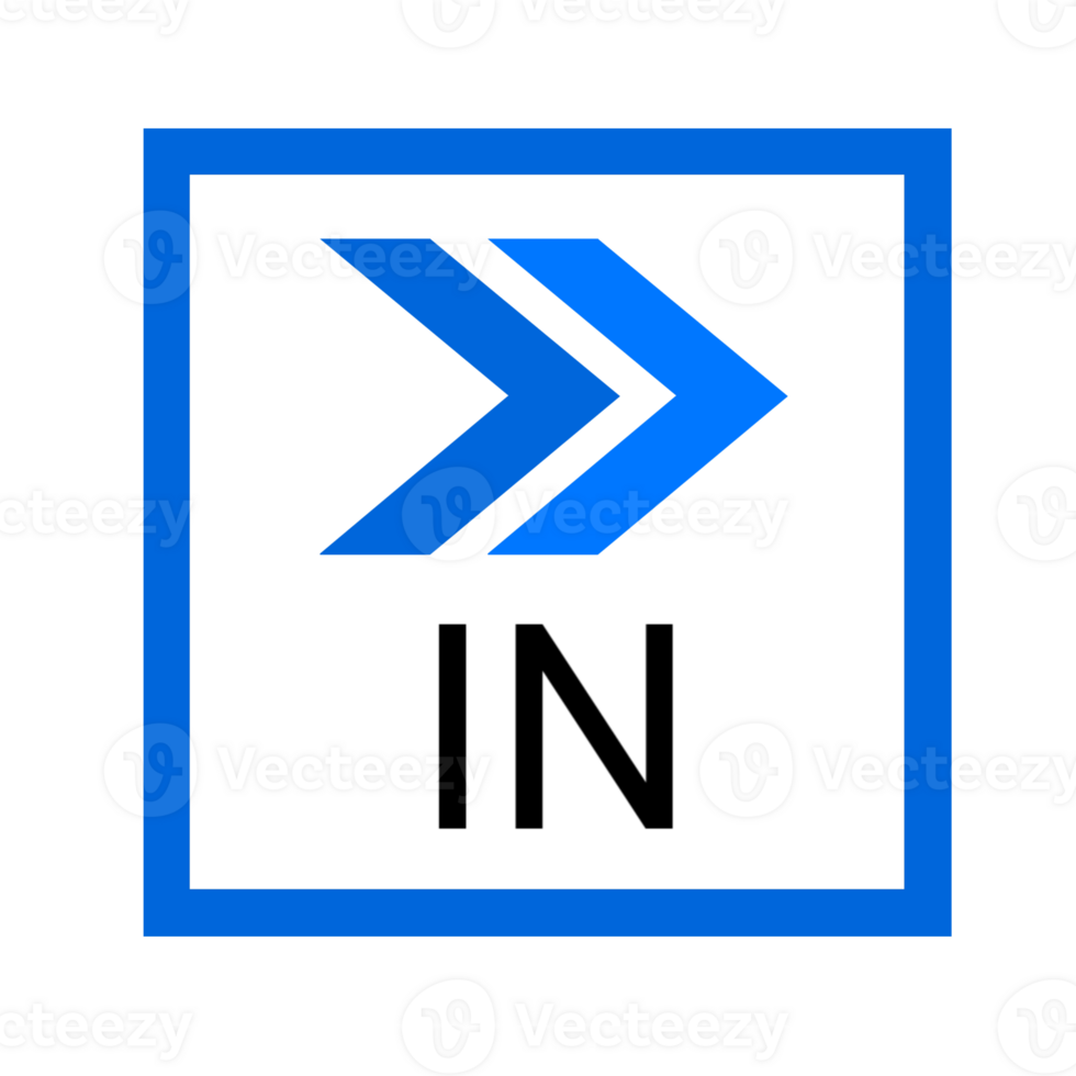 traffico nel icona blu freccia elemento forma png