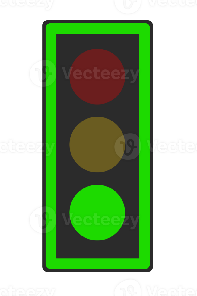 traffic sign and lights element design template transparent png