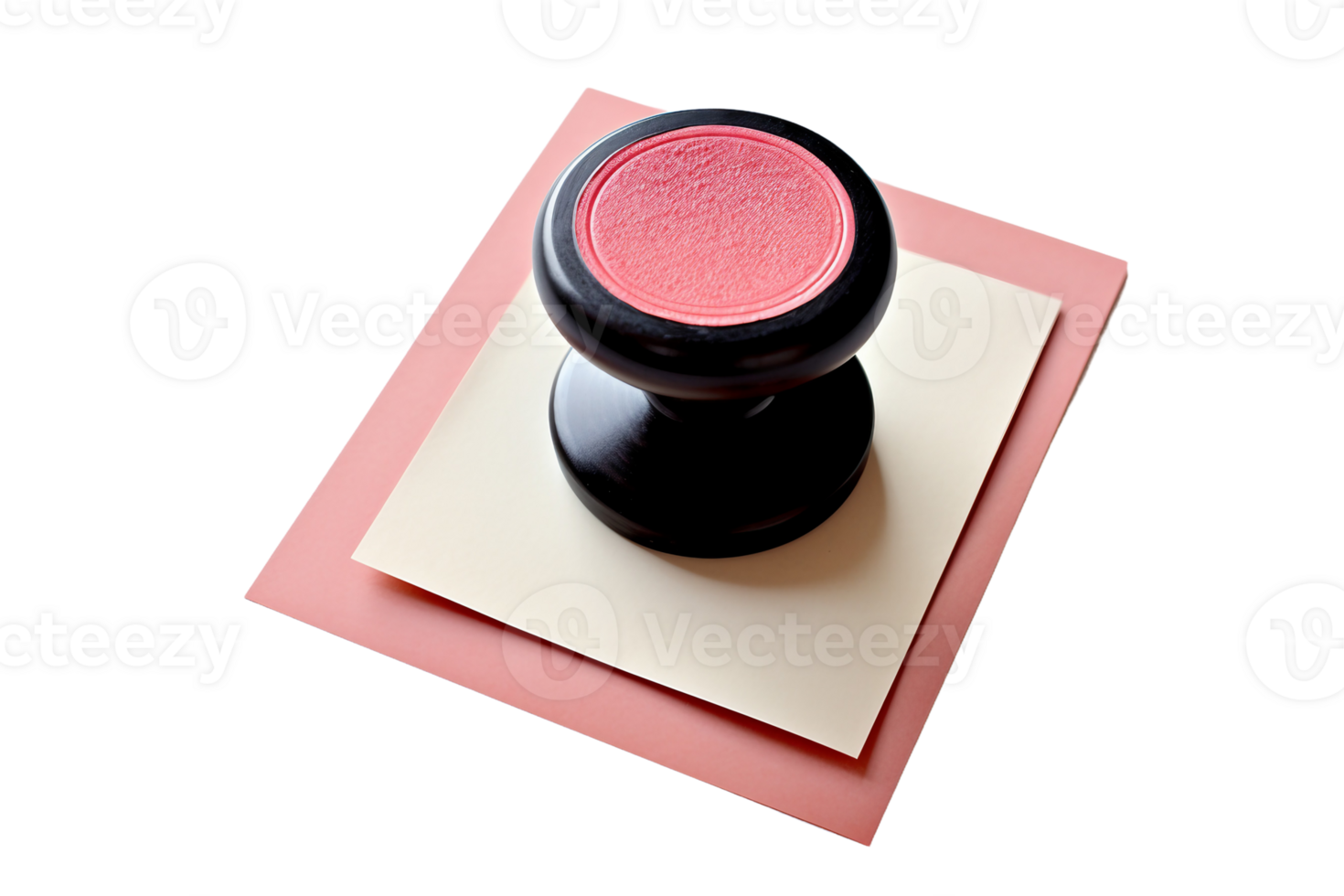 Rubber Stamp on Transparent Background. png