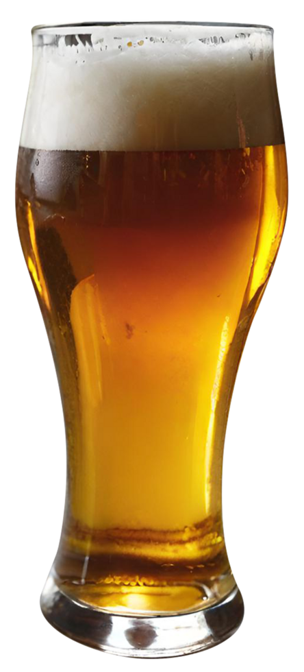 Glass of fresh beer png