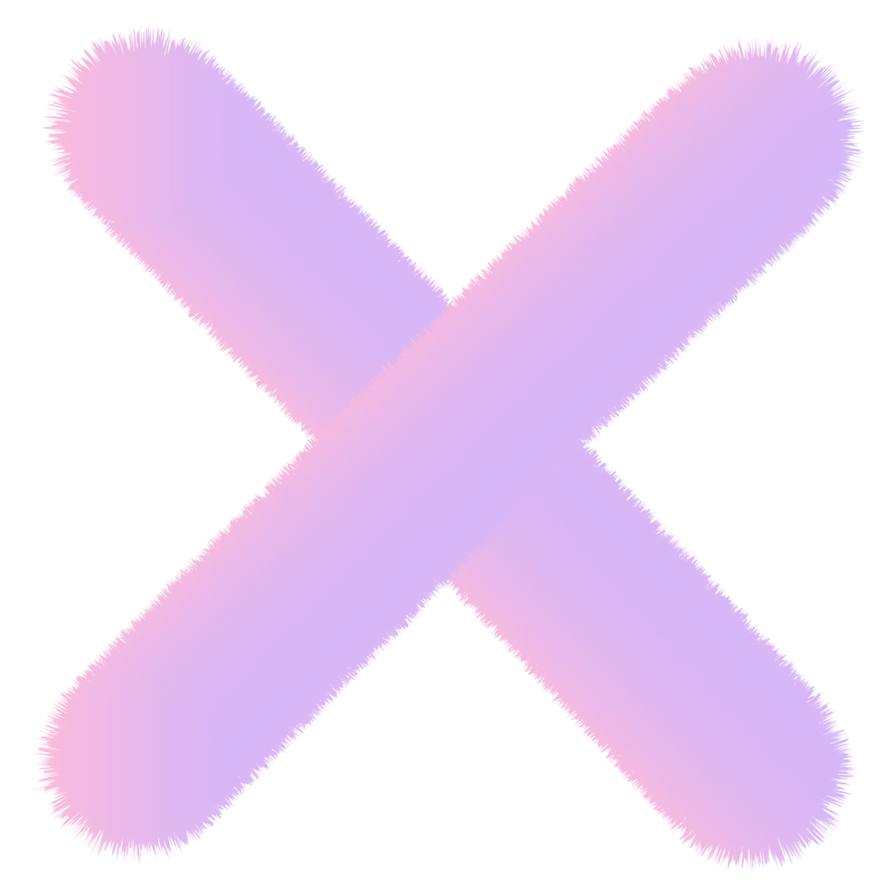 Pink and purple fuzzy letters png
