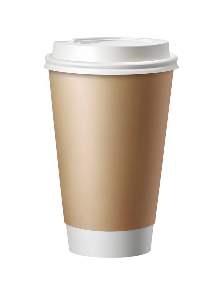 Illustration of coffee paper cup png