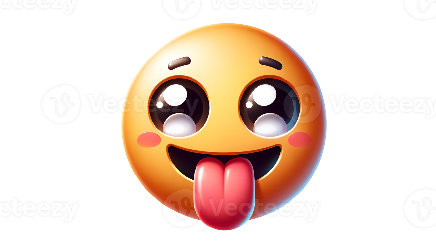 Illustration of cute emoticon face png