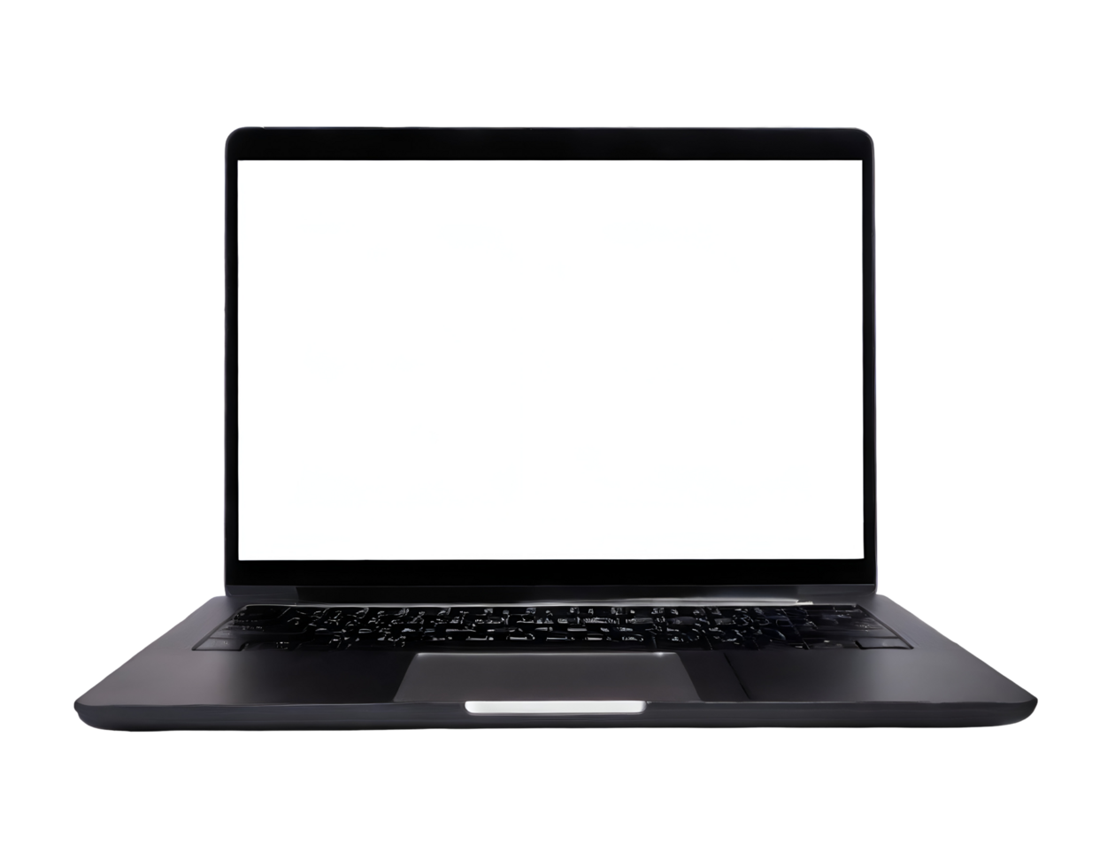 Illustration of black laptop png