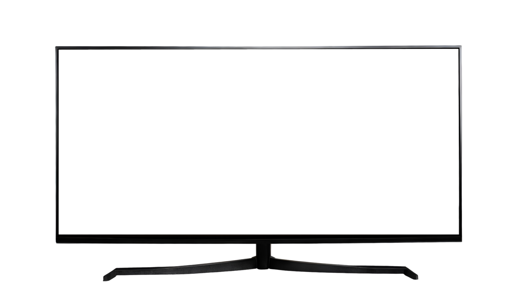 realistisch schwarz LED Fernseher png