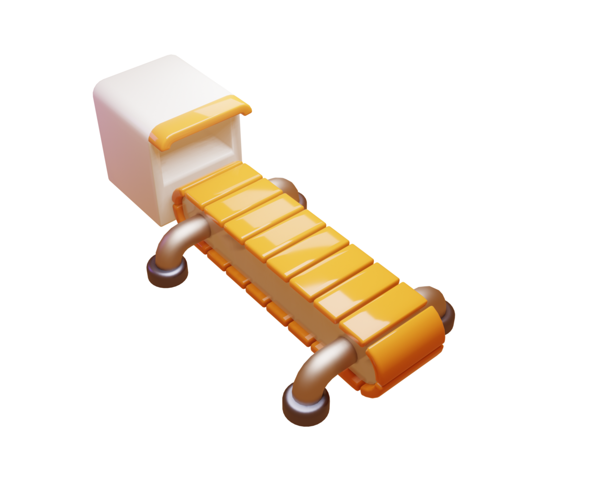Cute mini conveyor belt with multiple viewing angles png