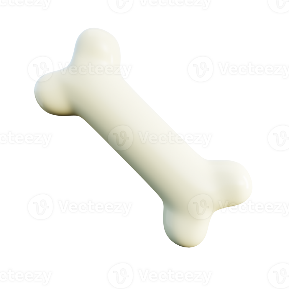 Dog Bone Snack 3D Render png