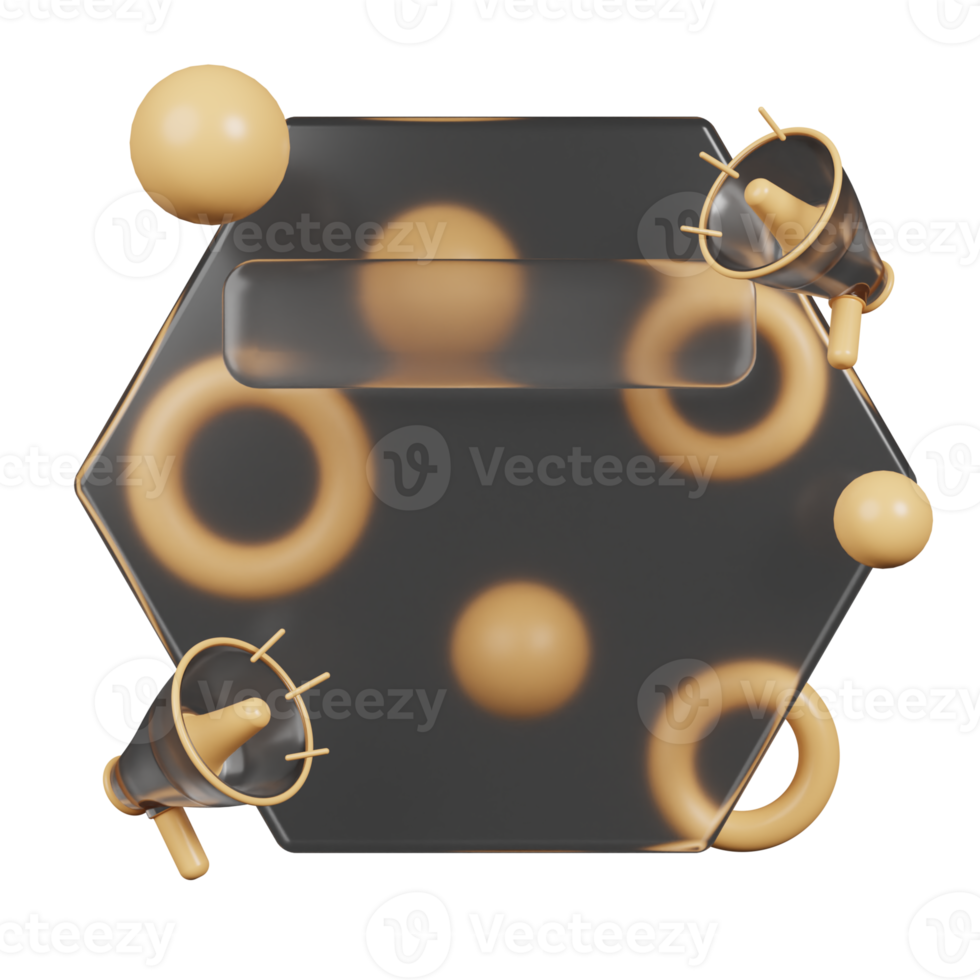 morfismo de vidrio diseño con 3d resumen forma png