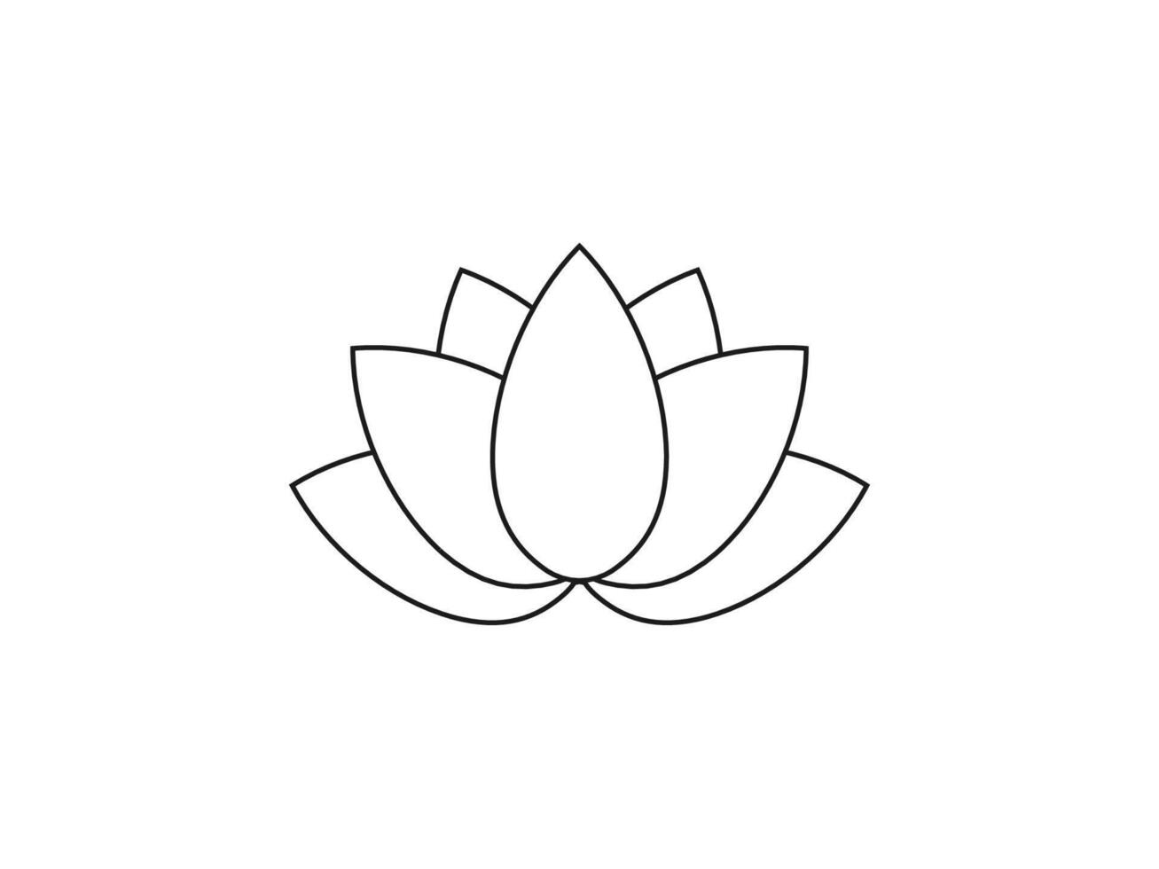 Flower, lotus icon. illustration, flat design. vector