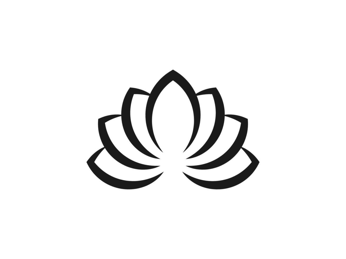 Flower, lotus icon. illustration, flat design. vector