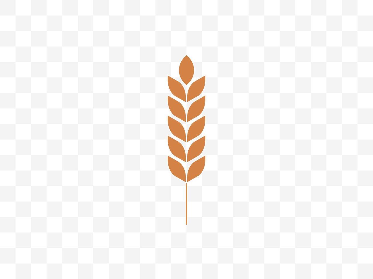 Wheat, crop, grain, agriculture icon. illustration, flat design. vector