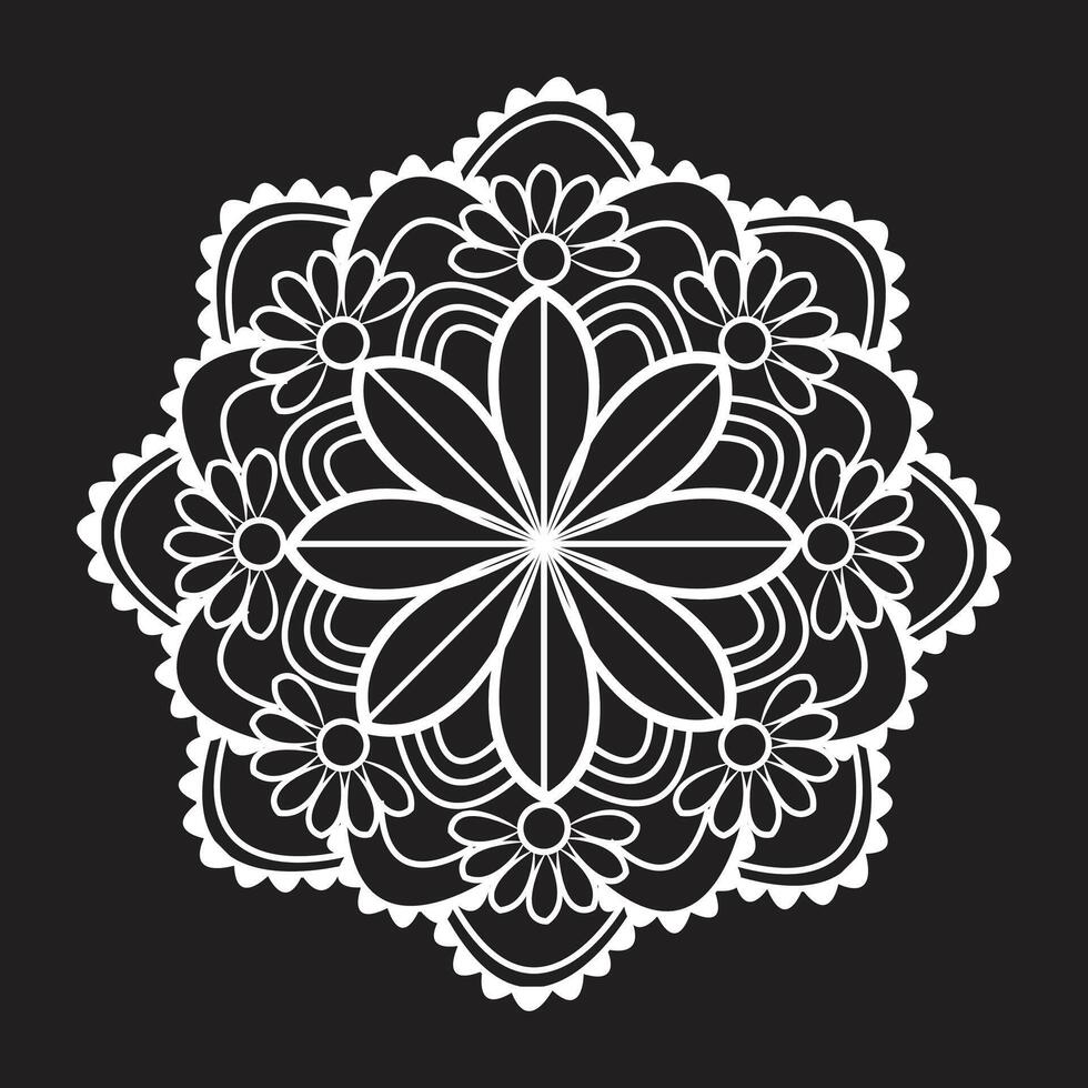 Simple Mandala Art Pattern And Designs for free download vector