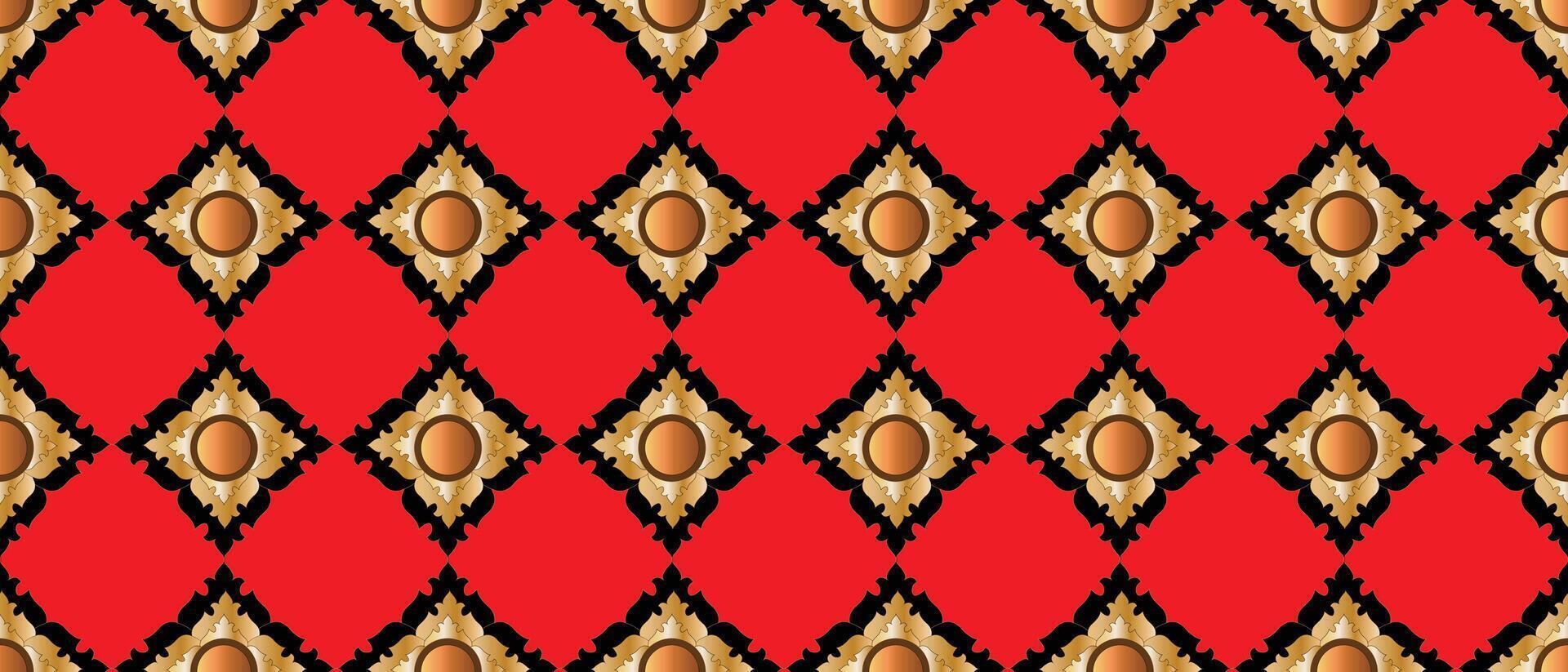 thai pattern design vector