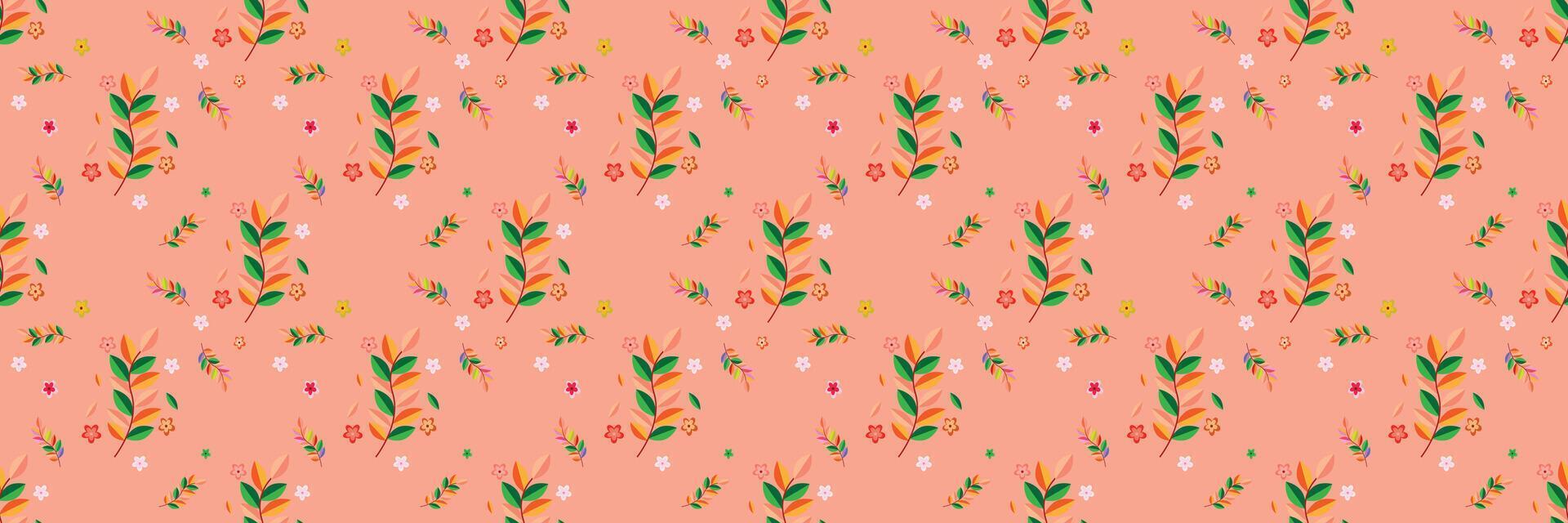 floral colourful pattern design vector