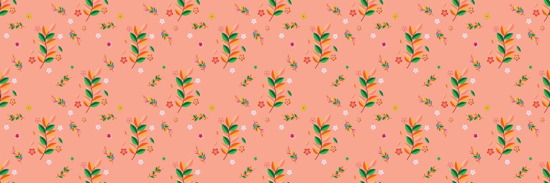 floral colourful pattern design vector
