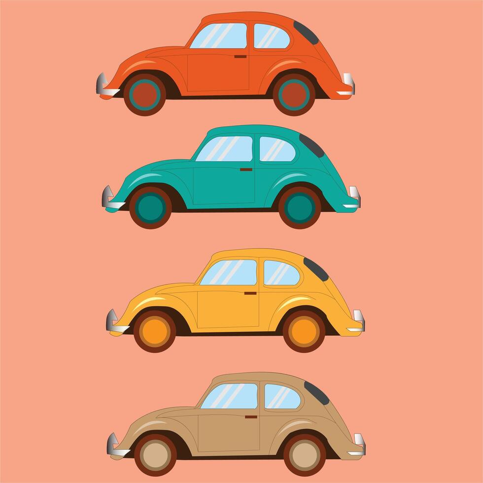 car set cute design vector