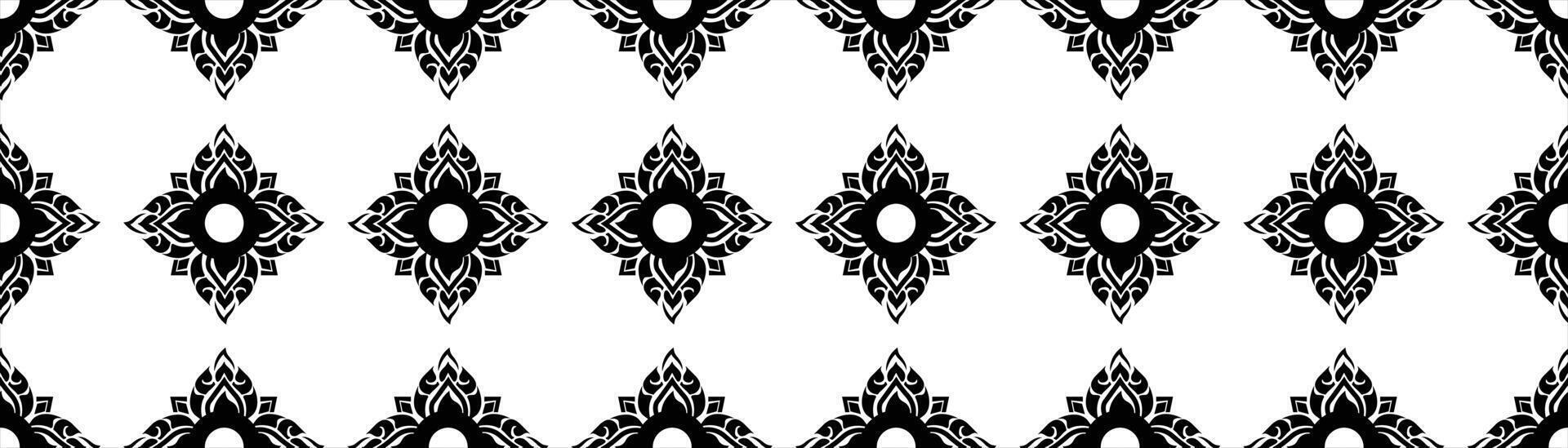 thai traditional pattern vector