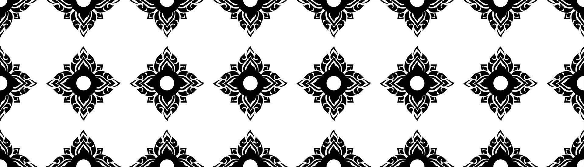 thai traditional pattern vector