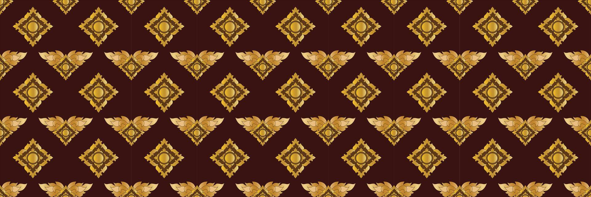 thai traditional pattern design vector