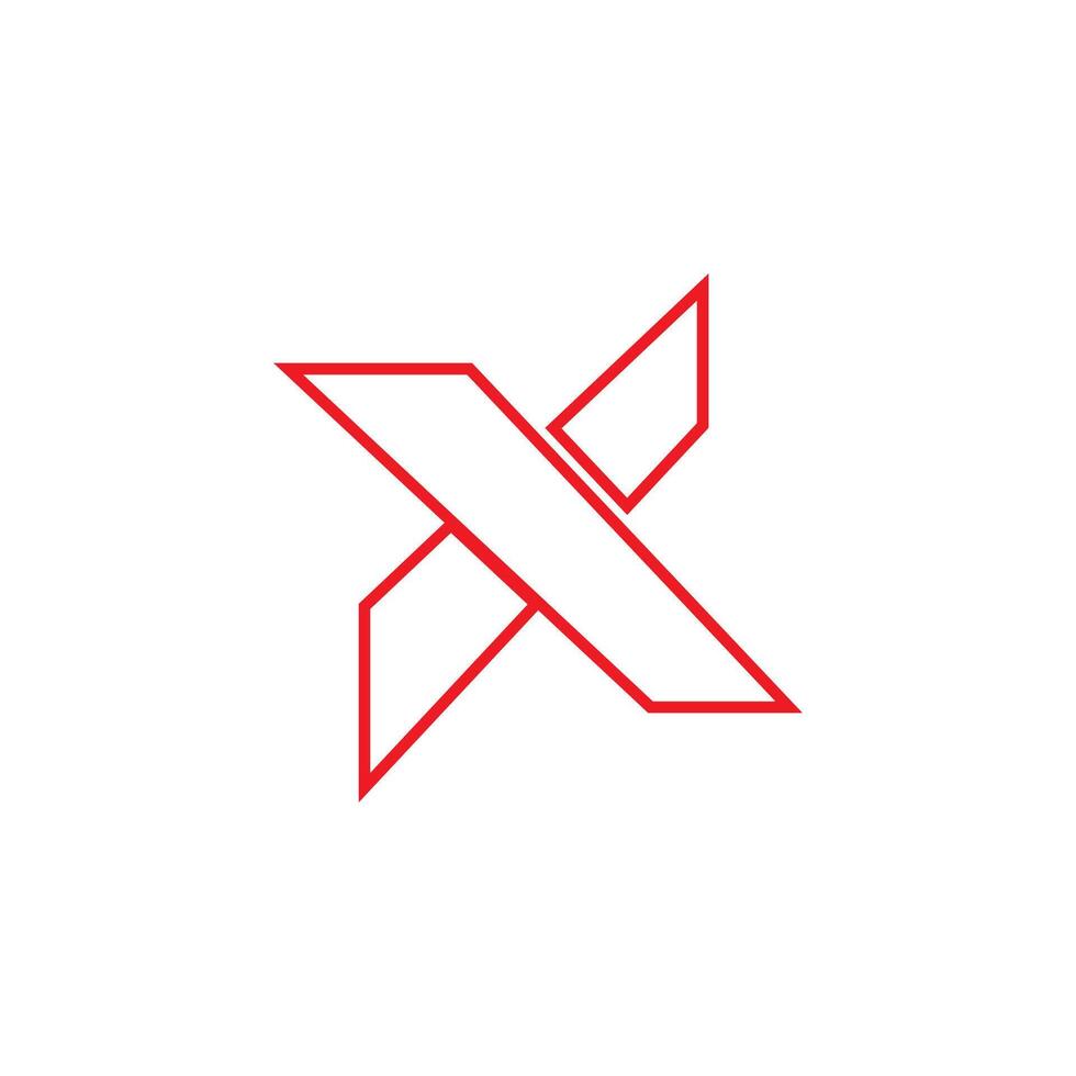 X logo icon illustration vector