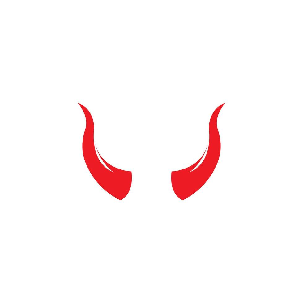 Devil horn icon design illustration Template vector