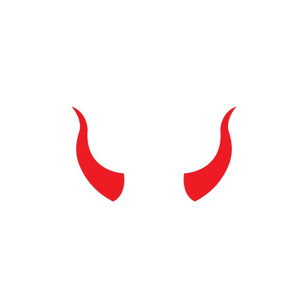 Devil horn icon design illustration Template vector