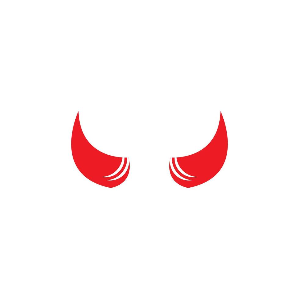 Devil horn icon design illustration Template vector