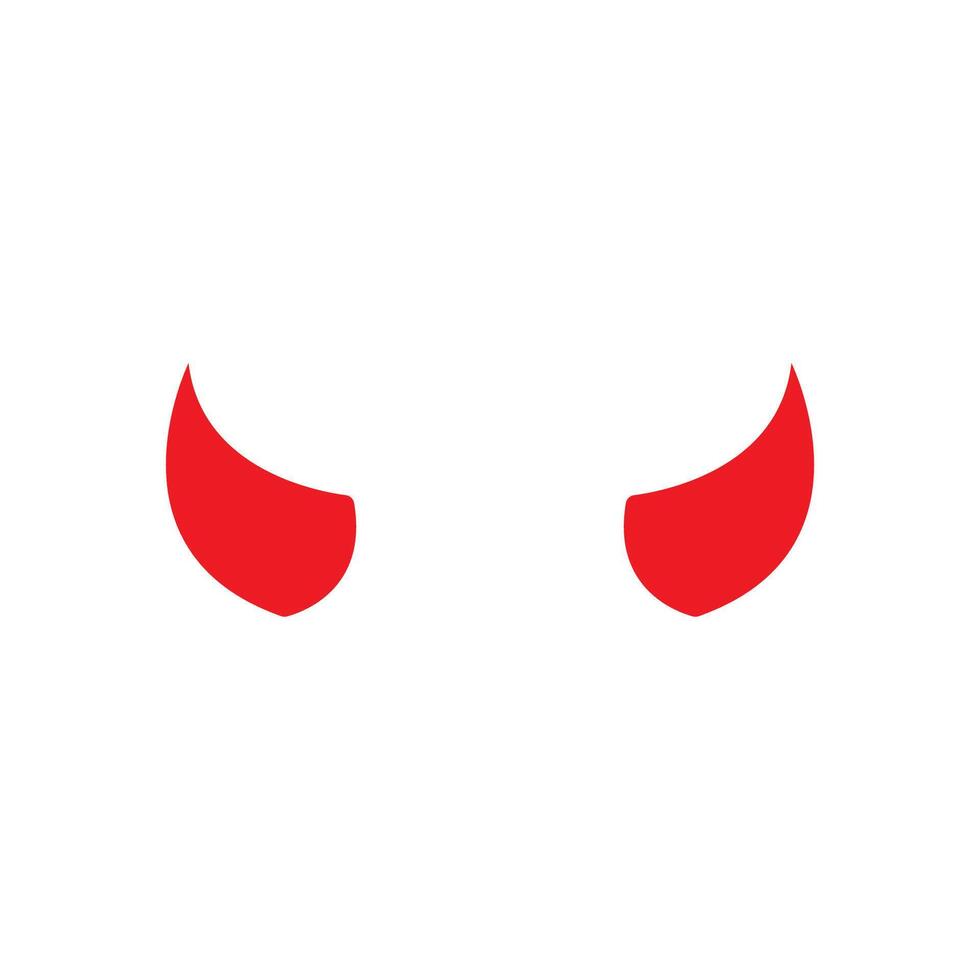 Devil horn icon design illustration Template vector