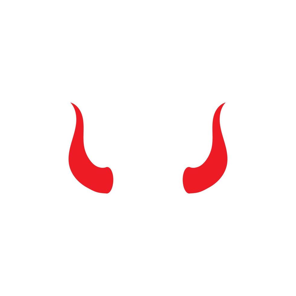 Devil horn icon design illustration Template vector