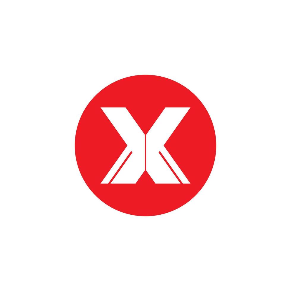 X logo icon illustration vector