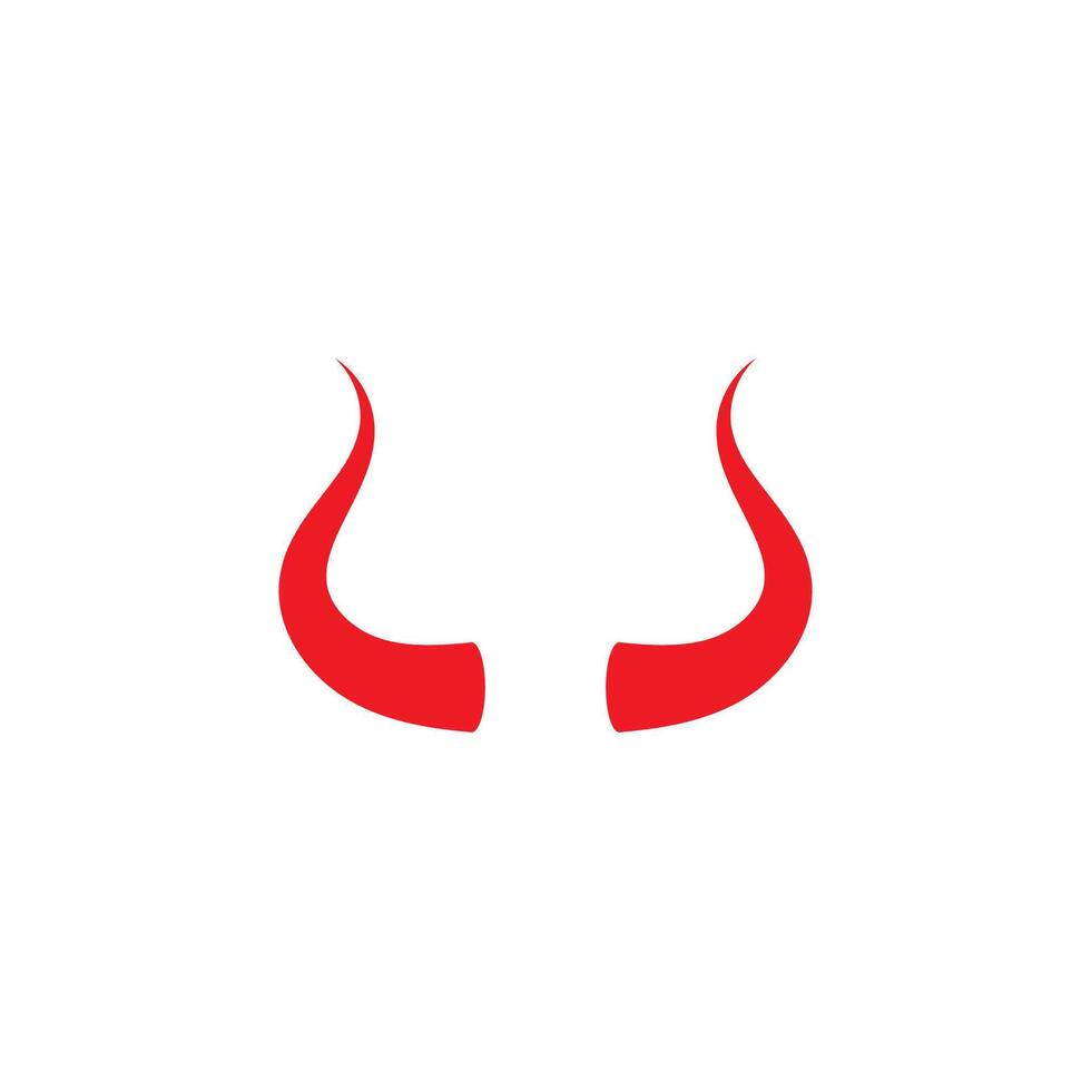 Devil horn icon design illustration Template vector
